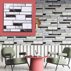 Vinilos de pared 3D imitiación mármol (10 unidades) | MARBLEBLOCKS